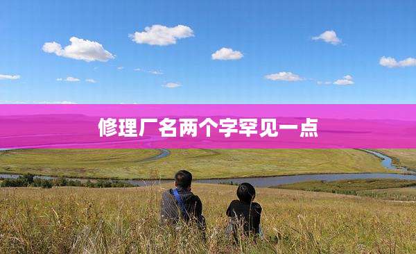 修理厂名两个字罕见一点