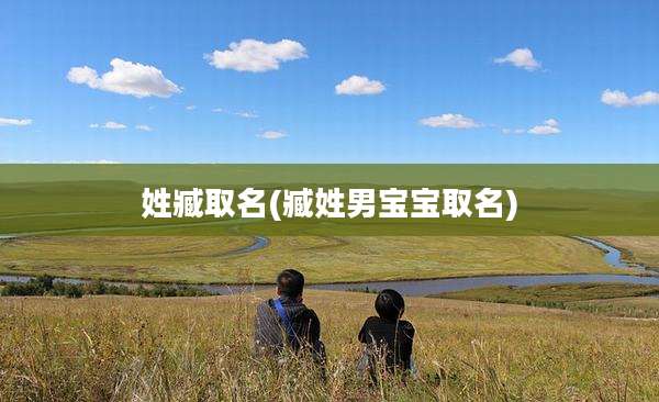 姓臧取名(臧姓男宝宝取名)