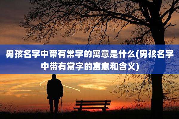 男孩名字中带有常字的寓意是什么(男孩名字中带有常字的寓意和含义)
