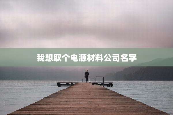 我想取个电源材料公司名字