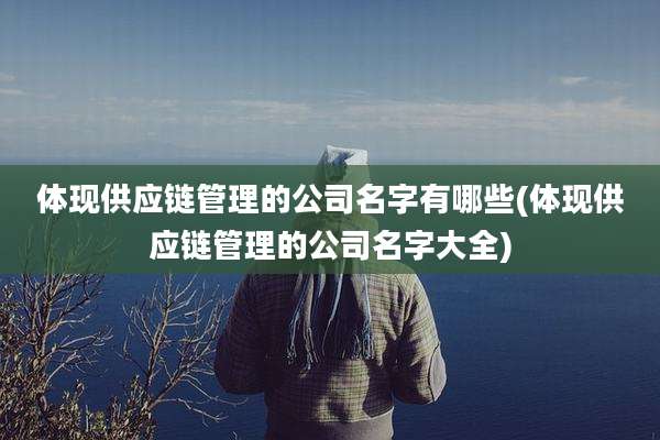 体现供应链管理的公司名字有哪些(体现供应链管理的公司名字大全)
