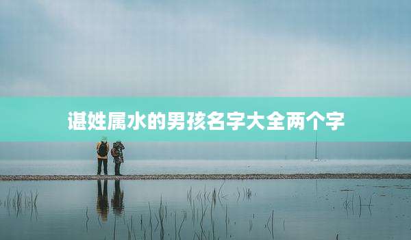 谌姓属水的男孩名字大全两个字