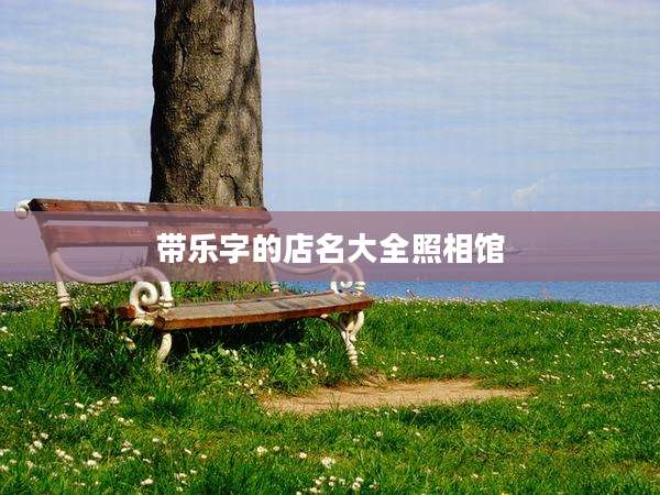 带乐字的店名大全照相馆