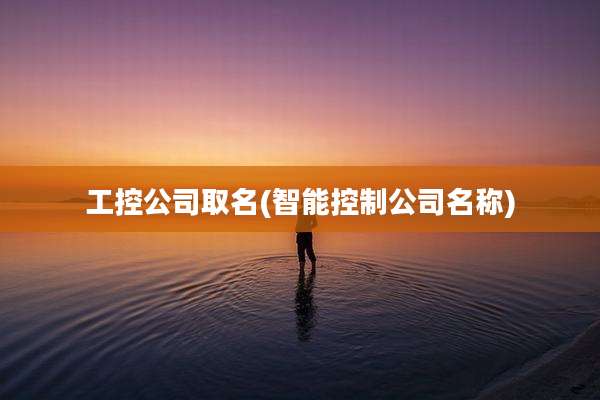 工控公司取名(智能控制公司名称)