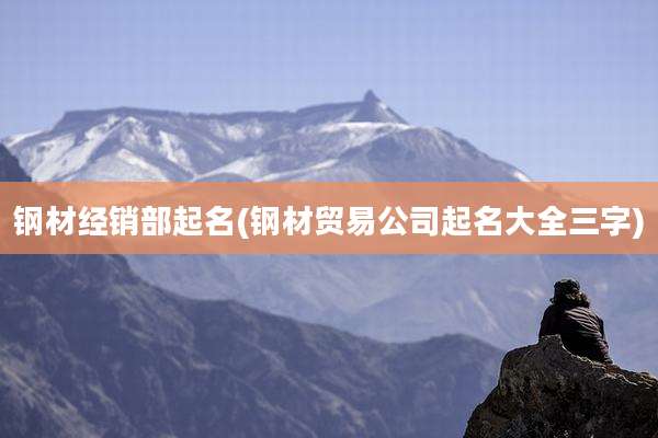钢材经销部起名(钢材贸易公司起名大全三字)