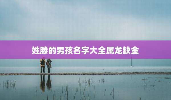 姓滕的男孩名字大全属龙缺金