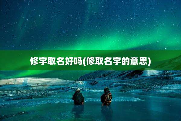 修字取名好吗(修取名字的意思)