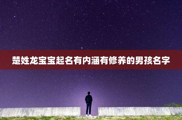楚姓龙宝宝起名有内涵有修养的男孩名字