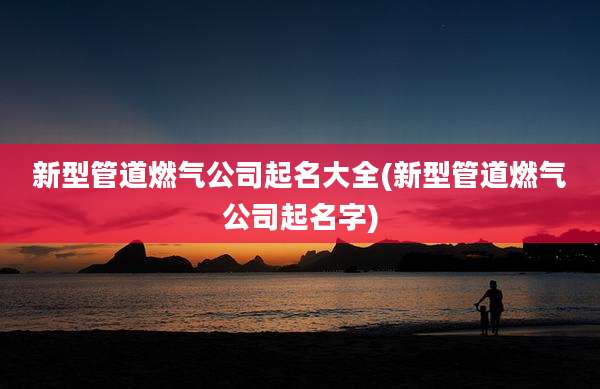 新型管道燃气公司起名大全(新型管道燃气公司起名字)
