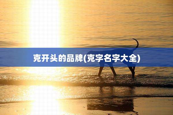 克开头的品牌(克字名字大全)