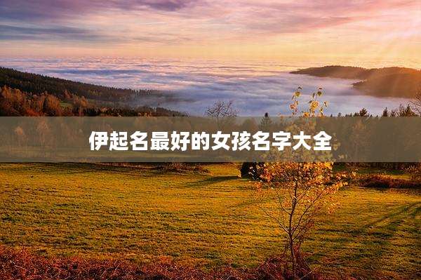 伊起名最好的女孩名字大全