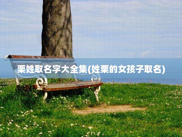 栗姓取名字大全集(姓粟的女孩子取名)