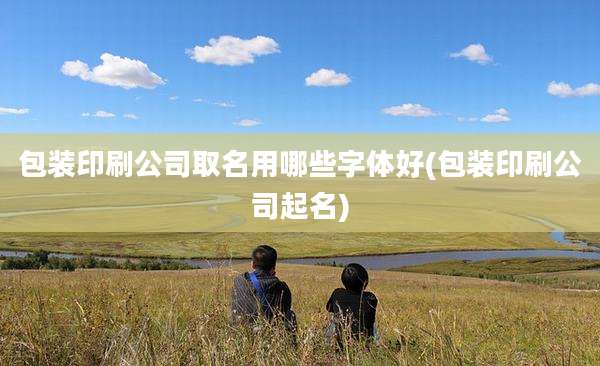 包装印刷公司取名用哪些字体好(包装印刷公司起名)