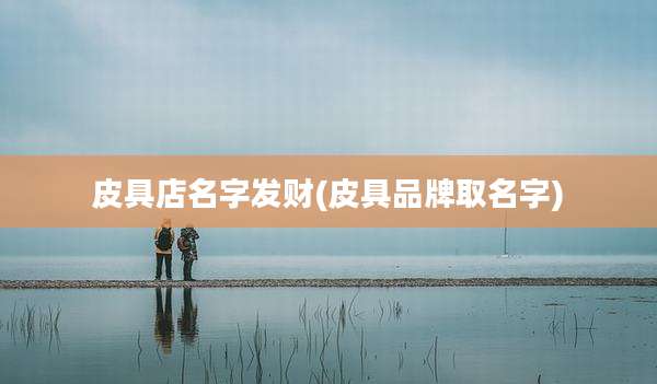 皮具店名字发财(皮具品牌取名字)