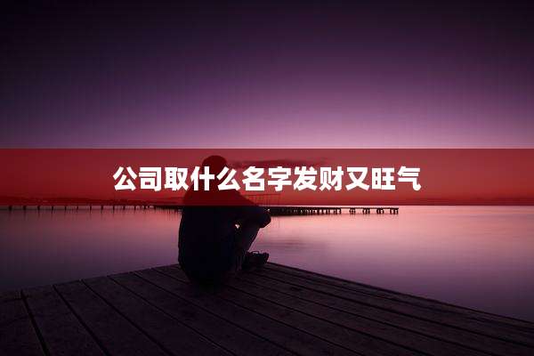 公司取什么名字发财又旺气