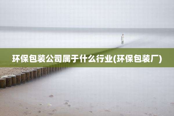 环保包装公司属于什么行业(环保包装厂)