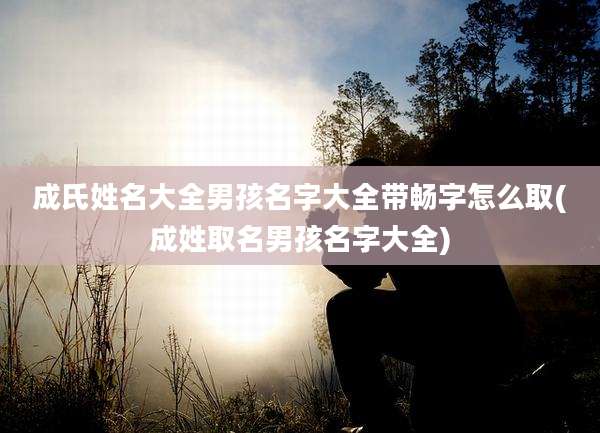 成氏姓名大全男孩名字大全带畅字怎么取(成姓取名男孩名字大全)