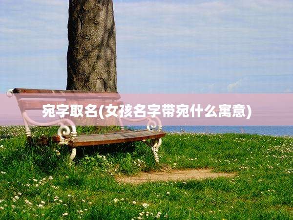 宛字取名(女孩名字带宛什么寓意)