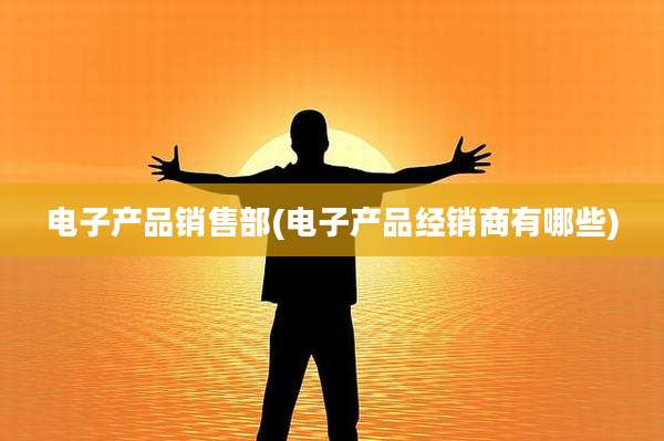 电子产品销售部(电子产品经销商有哪些)