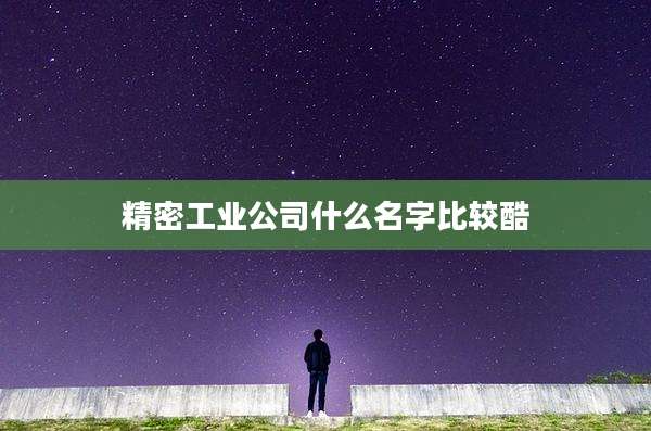 精密工业公司什么名字比较酷