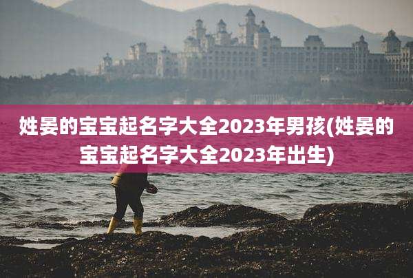 姓晏的宝宝起名字大全2023年男孩(姓晏的宝宝起名字大全2023年出生)