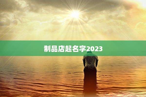 制品店起名字2023