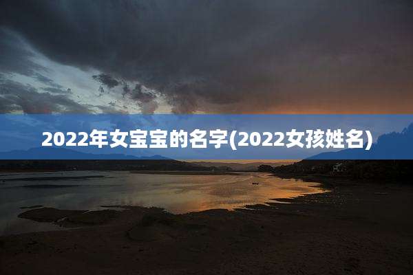 2022年女宝宝的名字(2022女孩姓名)