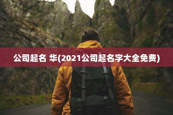 公司起名 华(2021公司起名字大全免费)