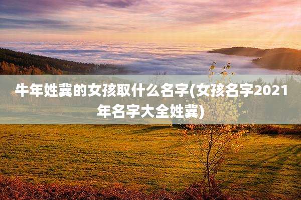 牛年姓冀的女孩取什么名字(女孩名字2021年名字大全姓冀)