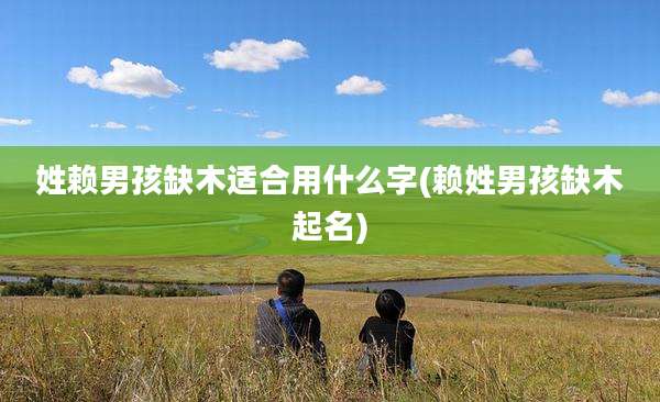 姓赖男孩缺木适合用什么字(赖姓男孩缺木起名)