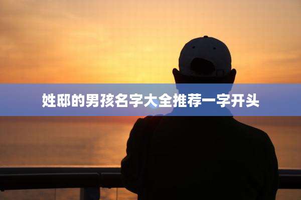 姓邸的男孩名字大全推荐一字开头