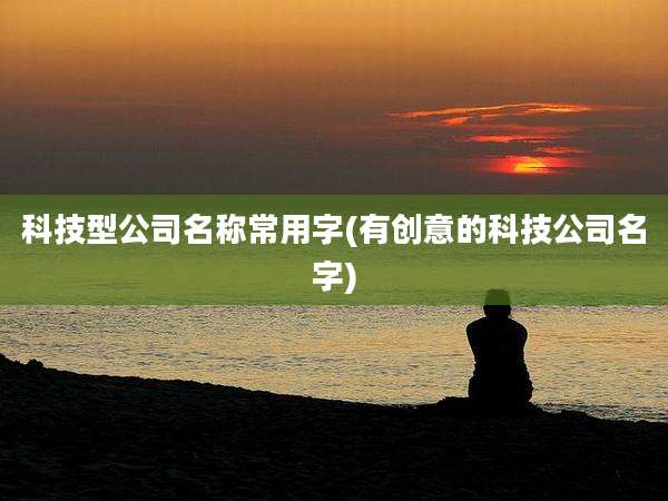 科技型公司名称常用字(有创意的科技公司名字)