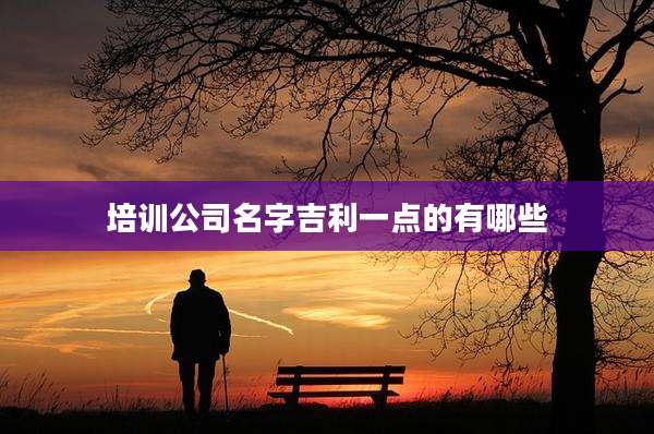 培训公司名字吉利一点的有哪些