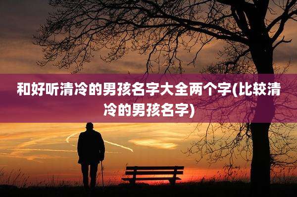 和好听清冷的男孩名字大全两个字(比较清冷的男孩名字)