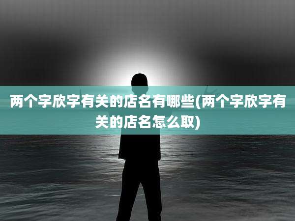 两个字欣字有关的店名有哪些(两个字欣字有关的店名怎么取)