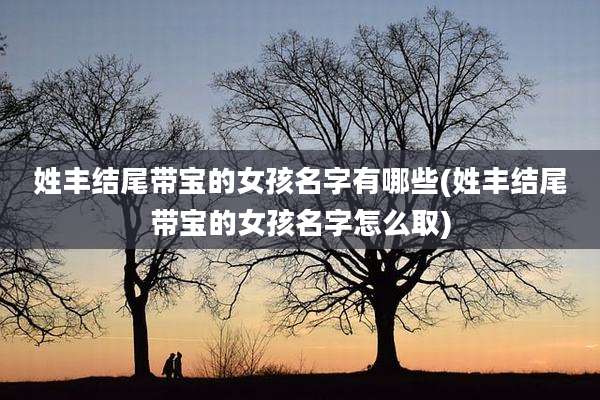 姓丰结尾带宝的女孩名字有哪些(姓丰结尾带宝的女孩名字怎么取)