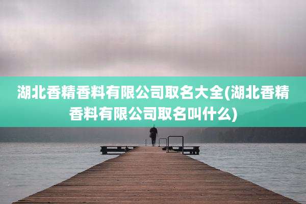 湖北香精香料有限公司取名大全(湖北香精香料有限公司取名叫什么)