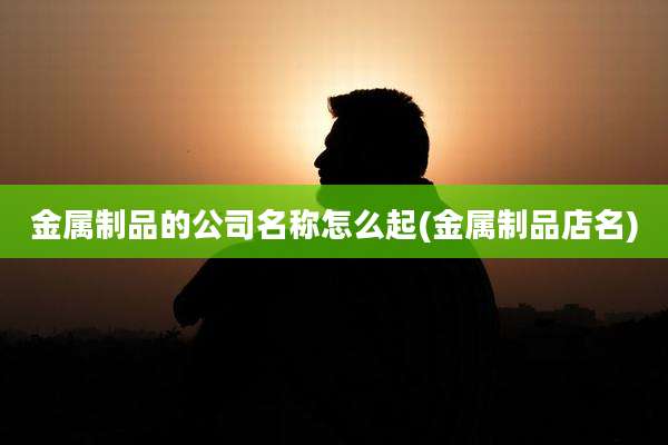 金属制品的公司名称怎么起(金属制品店名)