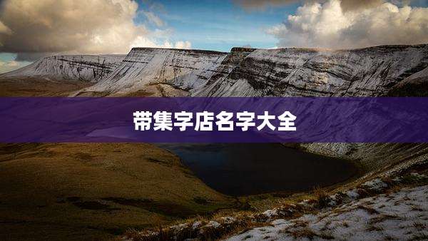 带集字店名字大全