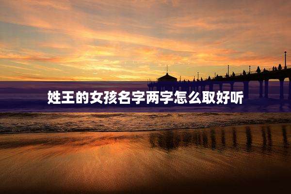 姓王的女孩名字两字怎么取好听