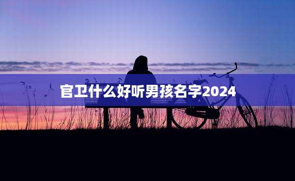 官卫什么好听男孩名字2024