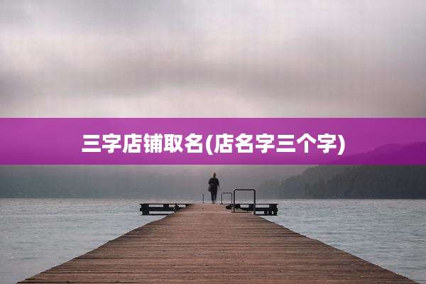 三字店铺取名(店名字三个字)