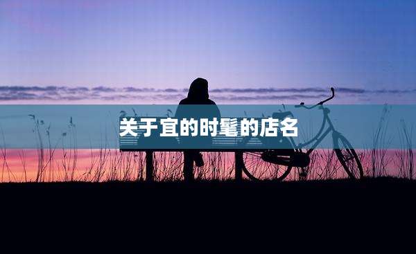关于宜的时髦的店名