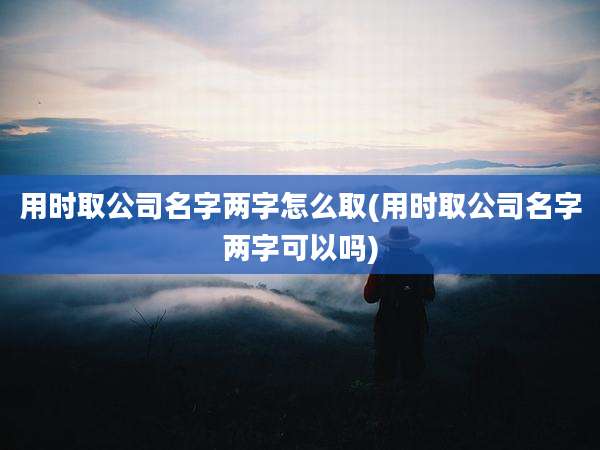 用时取公司名字两字怎么取(用时取公司名字两字可以吗)