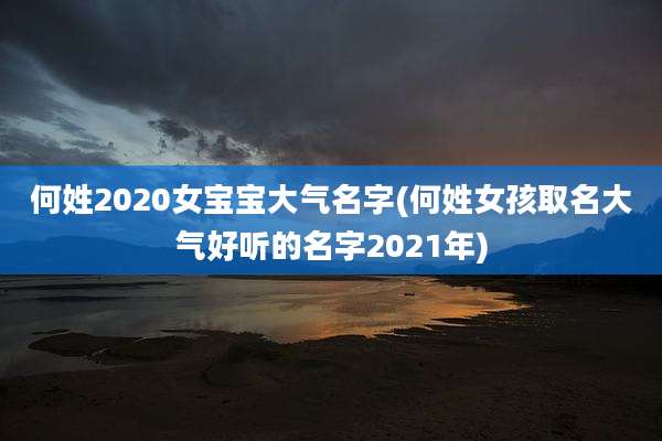 何姓2020女宝宝大气名字(何姓女孩取名大气好听的名字2021年)