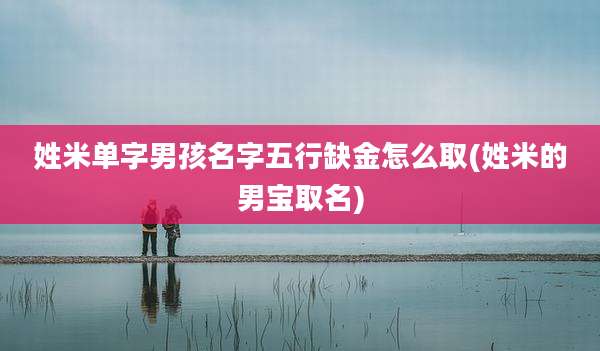 姓米单字男孩名字五行缺金怎么取(姓米的男宝取名)