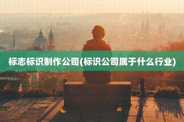 标志标识制作公司(标识公司属于什么行业)
