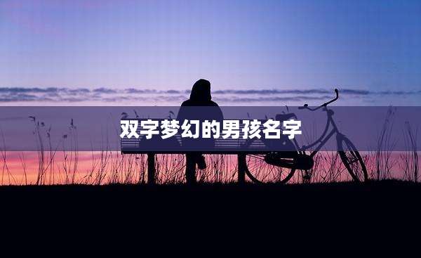 双字梦幻的男孩名字