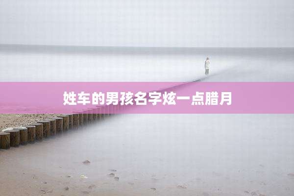 姓车的男孩名字炫一点腊月