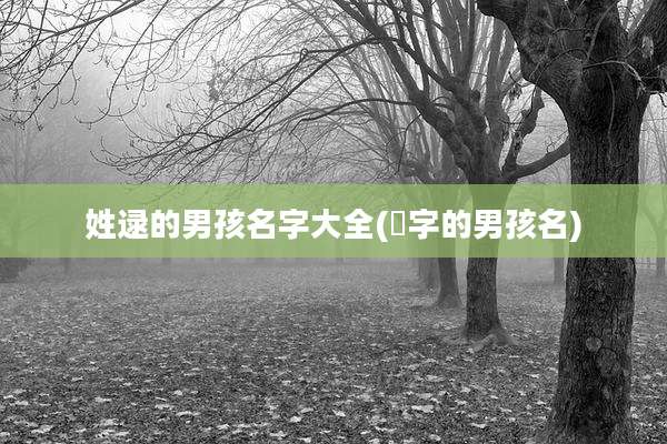 姓逯的男孩名字大全(芃字的男孩名)